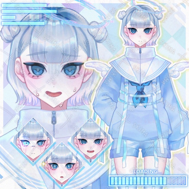 サイバーパンク×天使少女キャラ(10種)