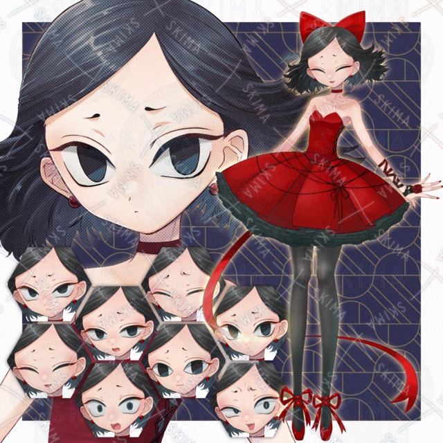 【限定価格！】【表情8種++】大きなリボンのプリマドールガールちゃん