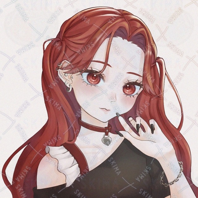 【アイコン】パンクロック風赤毛ガール