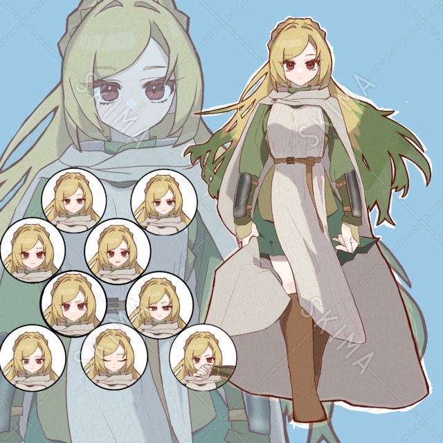 女性騎士（差分9種）