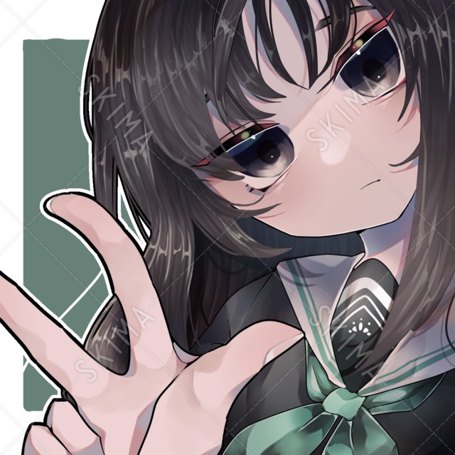 【SALE】【SNSアイコン】一応ピースする女の子【Adopt】