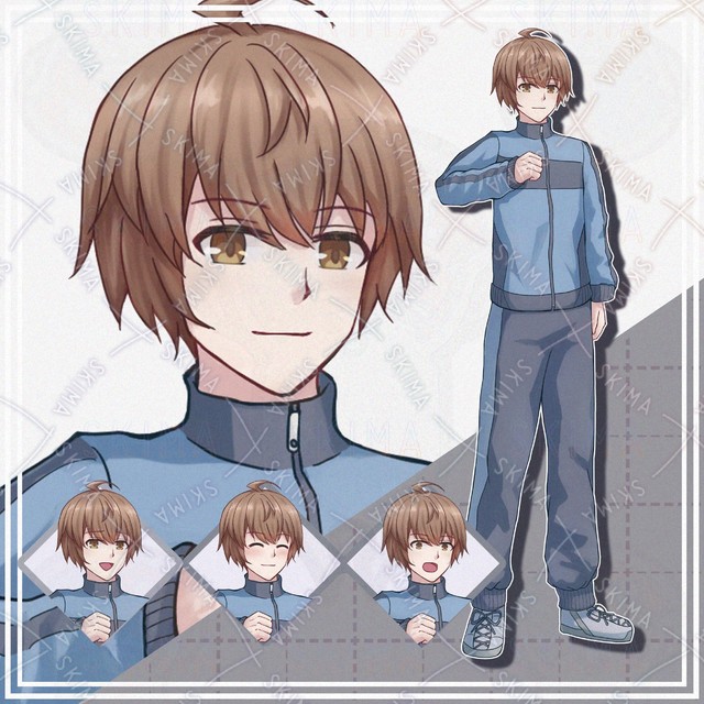 【表情10種】ジャージ姿の男の子【立ち絵】