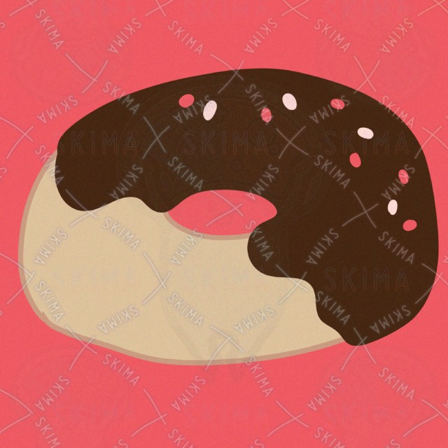 ドーナツのアイコンイラスト