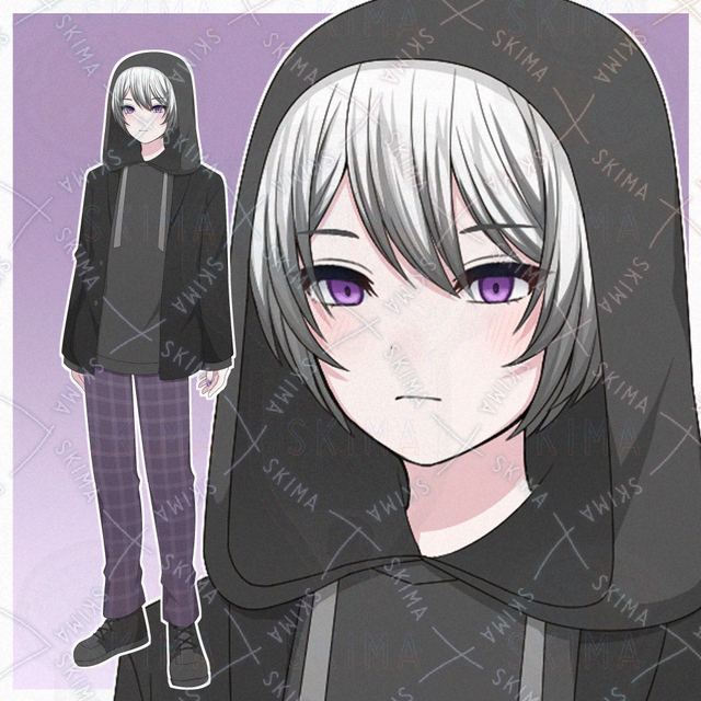 フードをかぶった青年【表情差分10種】