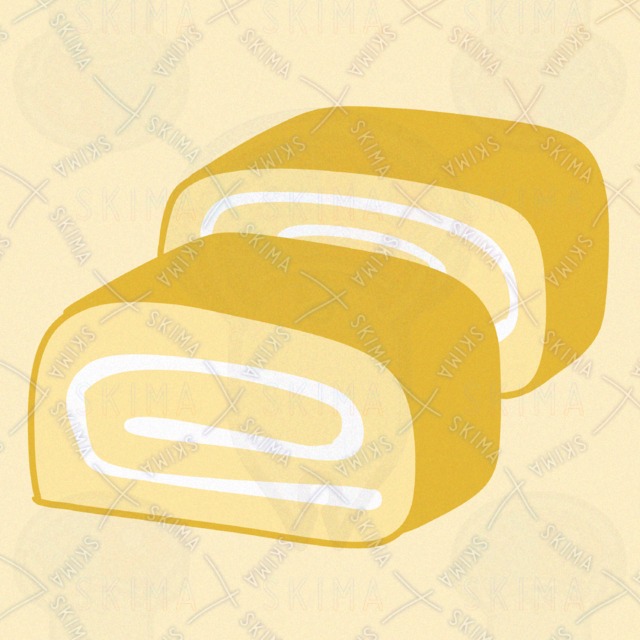 卵焼きのアイコンイラスト