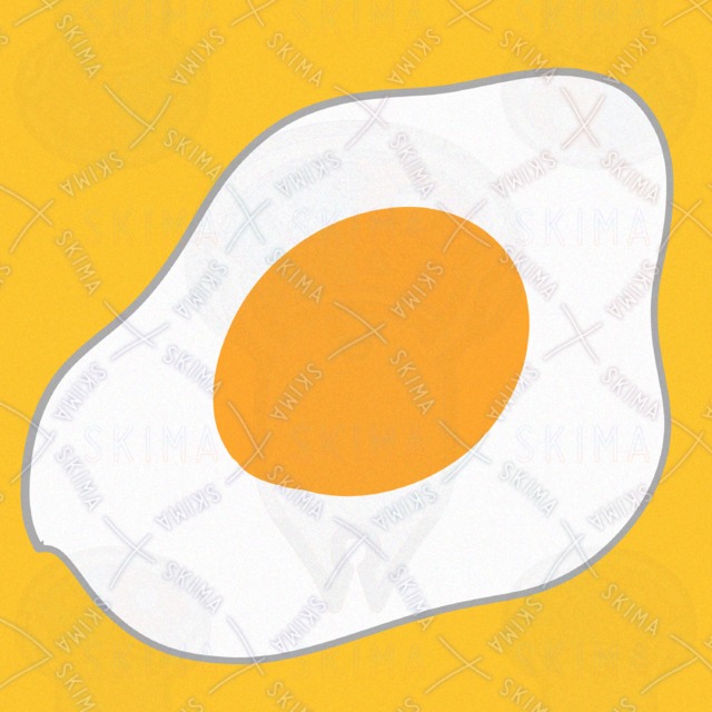 目玉焼きのアイコンイラスト