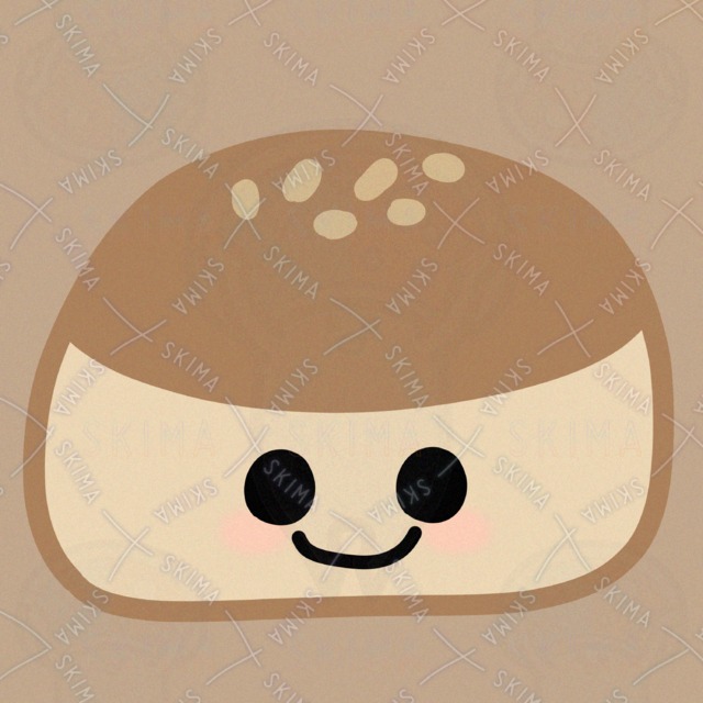 かわいいあんぱんのイラスト