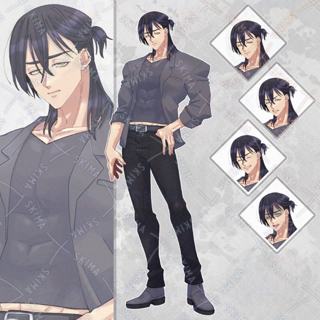 【表情5種】ガラの悪そうなお兄さん