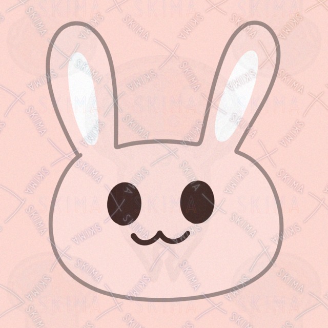 かわいいうさぎのアイコンイラスト