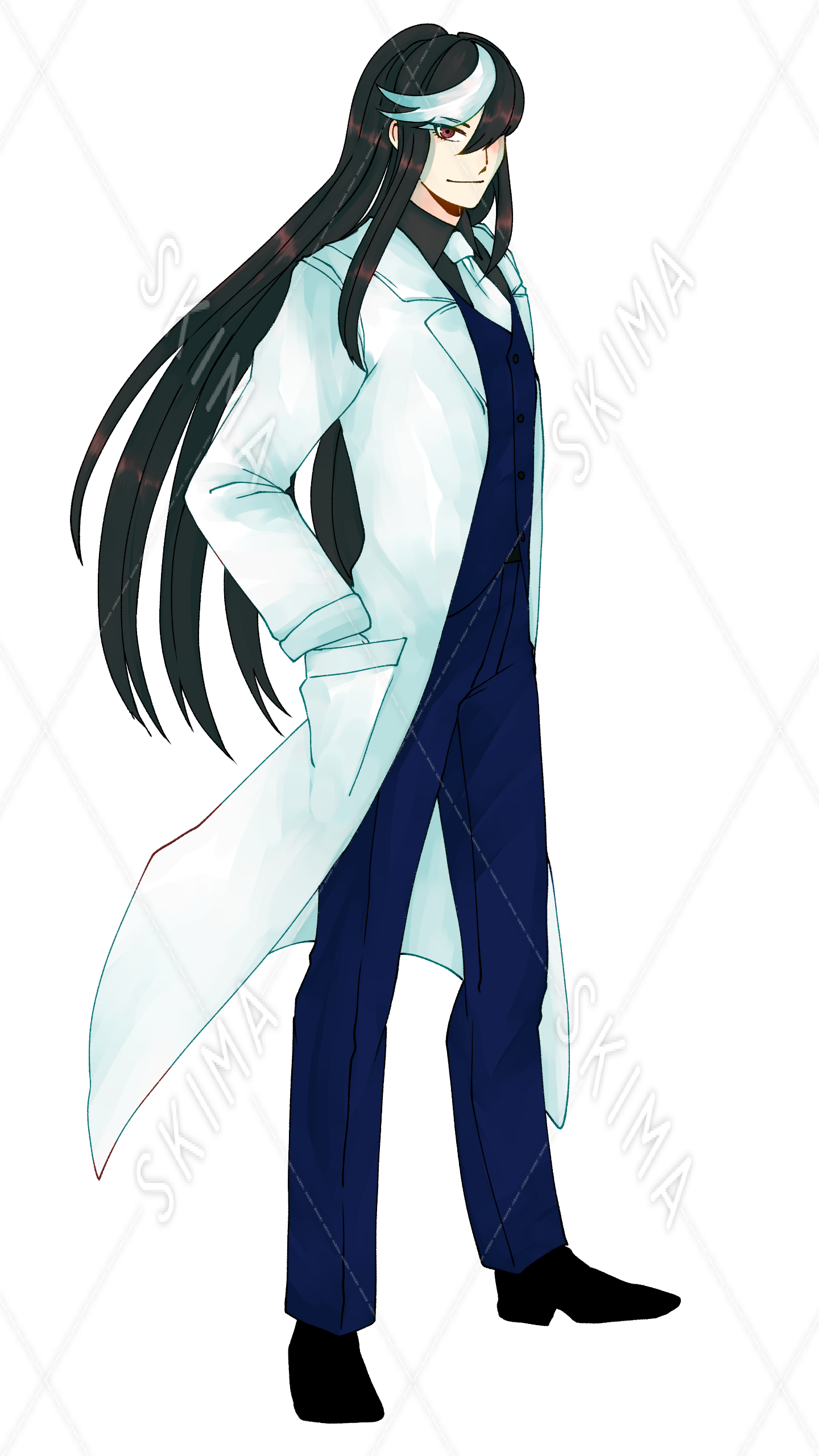 白コートの男 表情差分あり スキマ スキルのオーダーメイドマーケット Skima