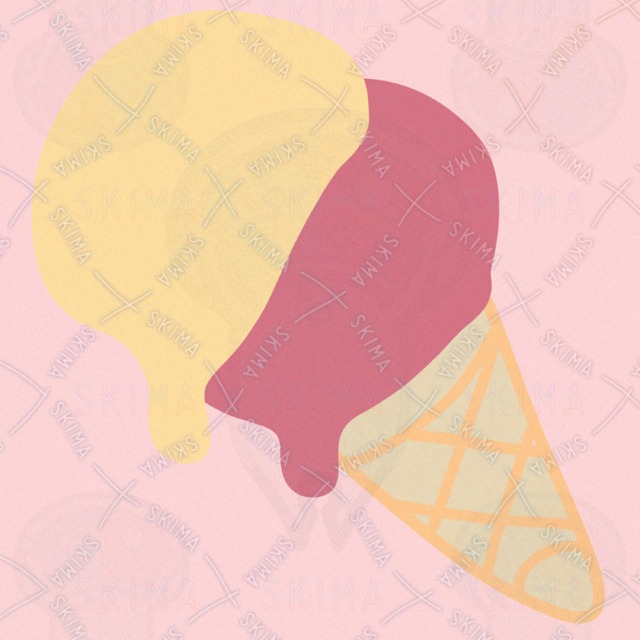 アイスクリームのアイコンイラスト