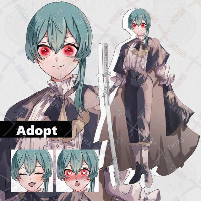 【表情差分8種＋武器1種】貴族風/刀/少年