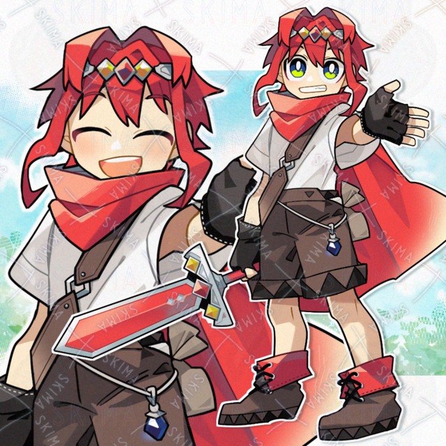 赤の少年勇者（表情5種）