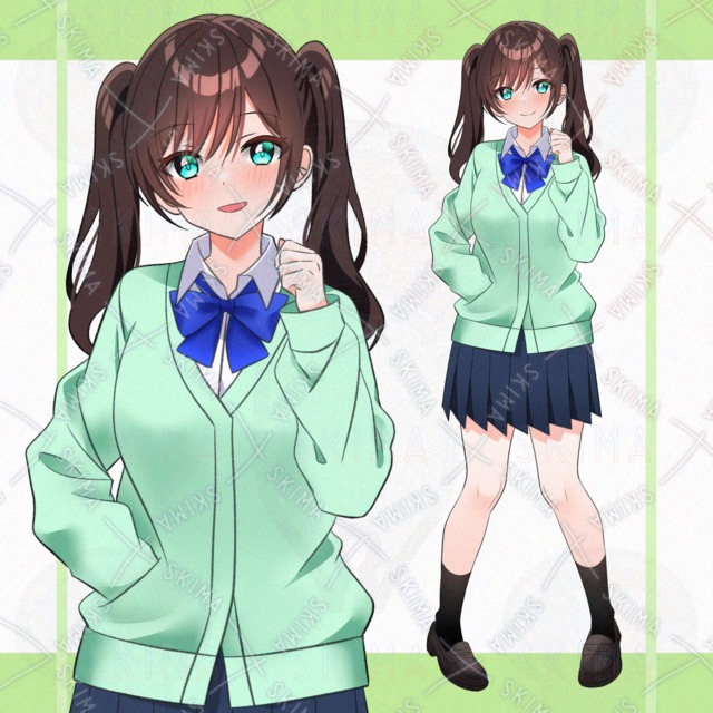 制服の女の子(差分9種)