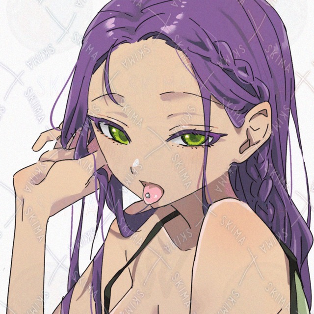 【差分あり】舌ピアスの女の子【アイコン】