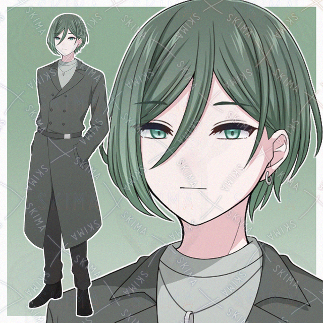 コートを着た男性【表情差分10種】