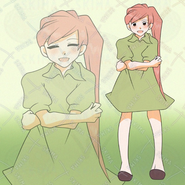 かわいい女の子の立ち絵イラスト