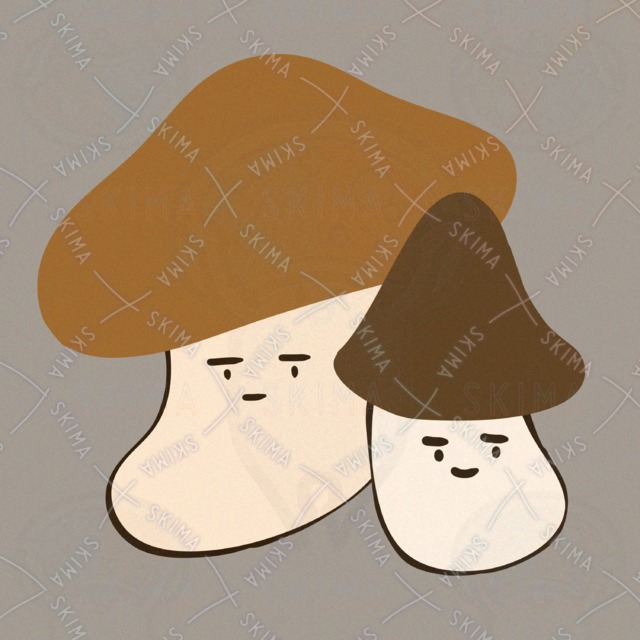 きのこのアイコンイラスト