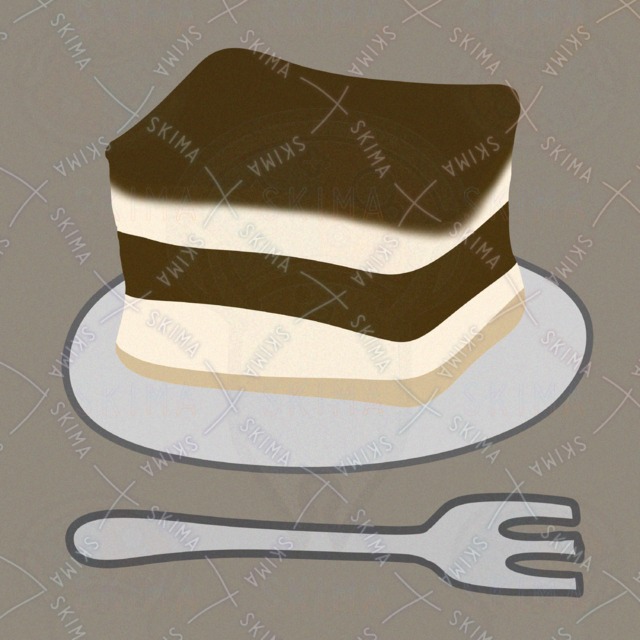 ティラミスのアイコンイラスト