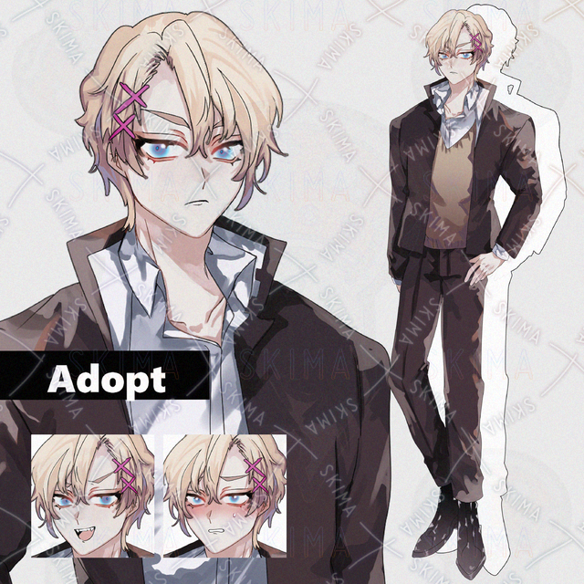 【表情差分8種＋ベスト1種】学生/青年