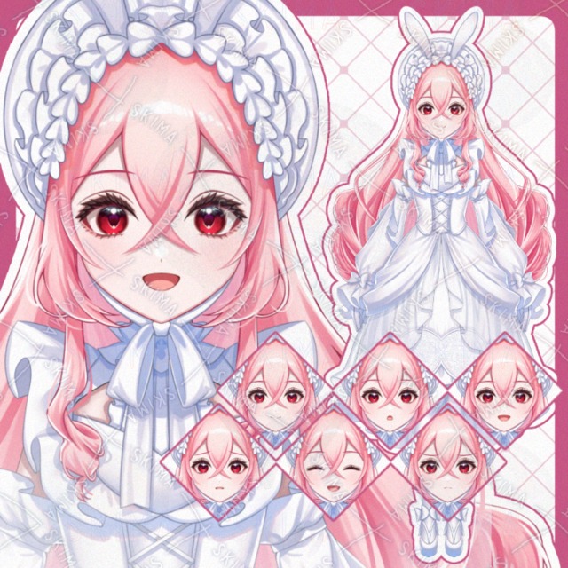 うさみみロリータの少女【IRIAM対応,表情6種】