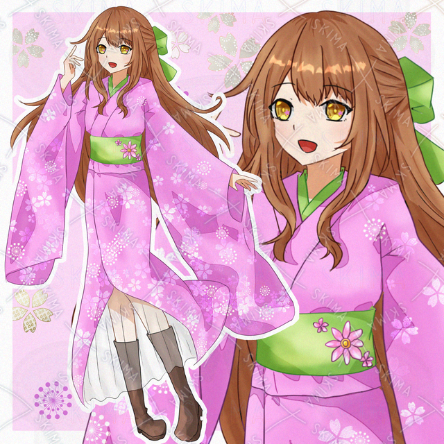 【差分7種】和服の女の子