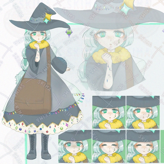 【表情5種】宝石の魔女