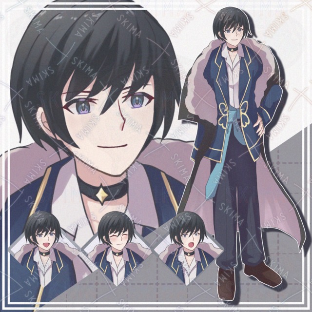 【表情10種】ふかふかコートの男性【立ち絵】