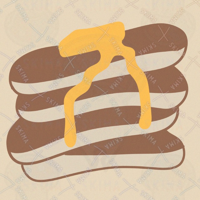 ホットケーキのアイコンイラスト