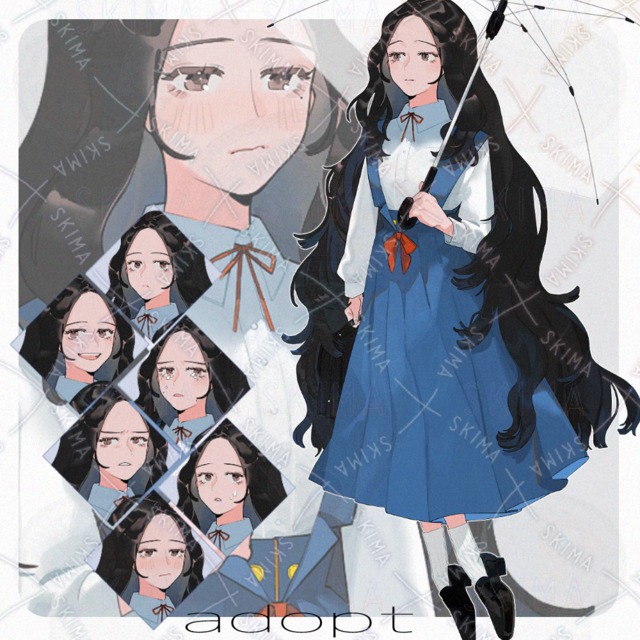 adopt 傘＋制服＋少女