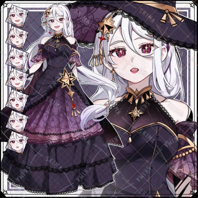 【表情7種・帽子】魔女