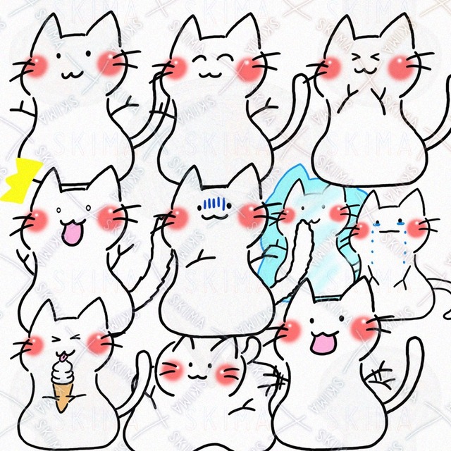 しろねこだるま(10種類)