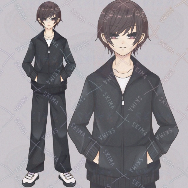 ジャージの男の子【表情3種】