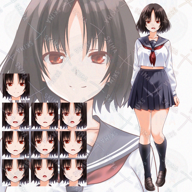 【表情10種】セーラー娘