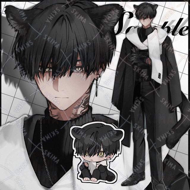 獣耳の男性（黒豹）