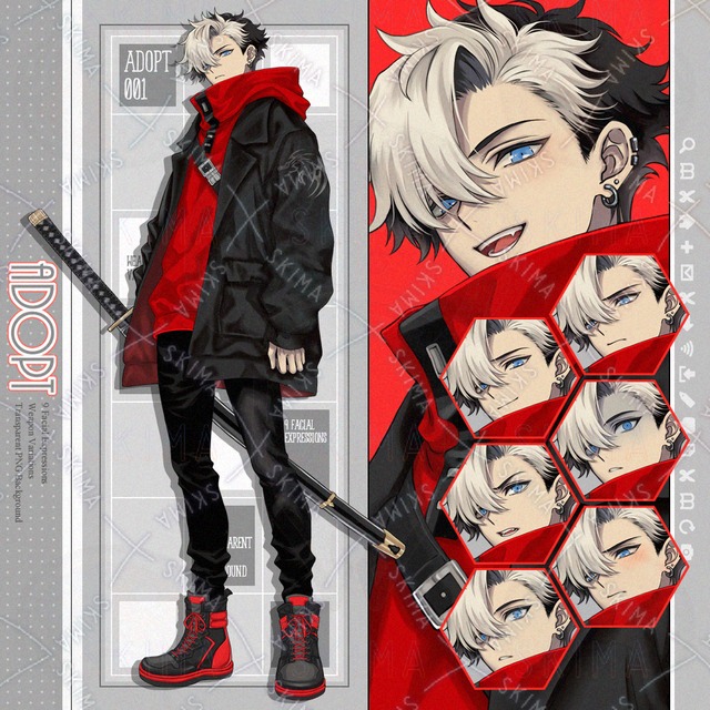 adopt《表情9種＋刀》