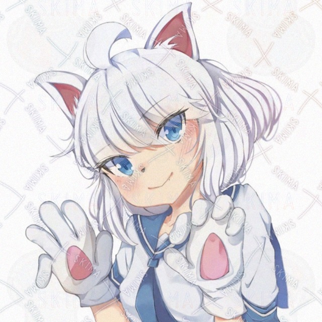 白猫擬人化　女の子❄️