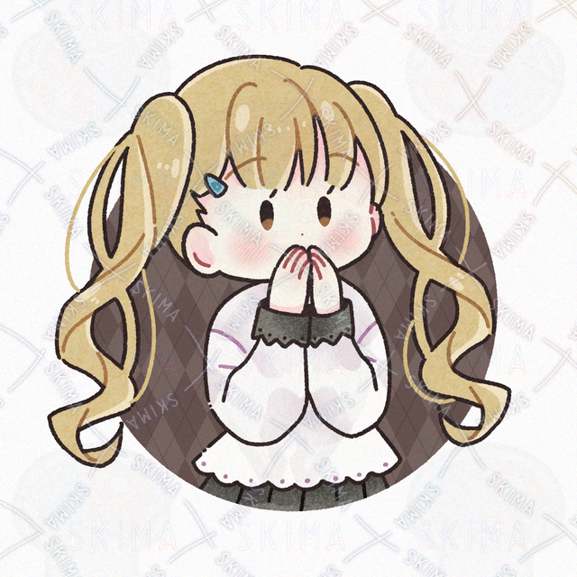 🔶ゆるっと可愛い女の子アイコンA　【SNSアイコン/TRPG】