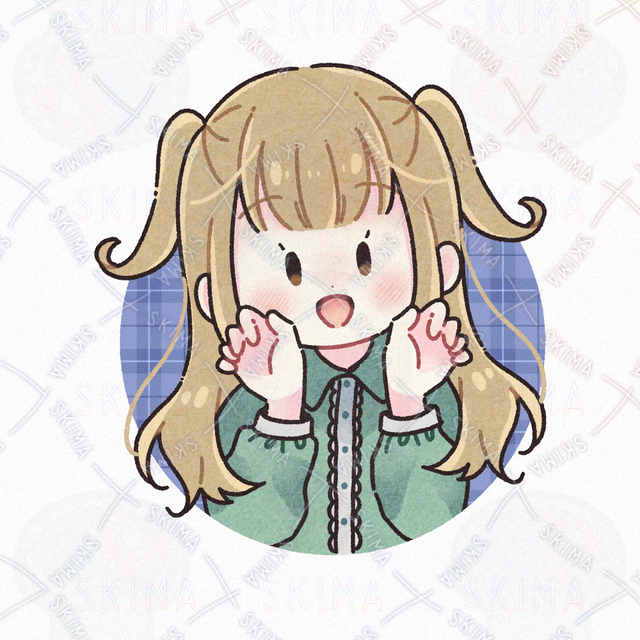 🔶ゆるっと可愛い女の子アイコンB　【SNSアイコン/TRPG】