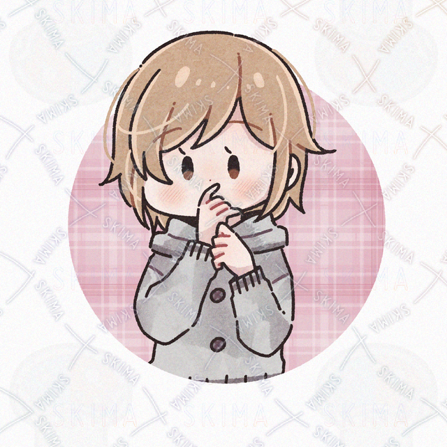 🔶ゆるっと可愛い女の子アイコンC　【SNSアイコン/TRPG】