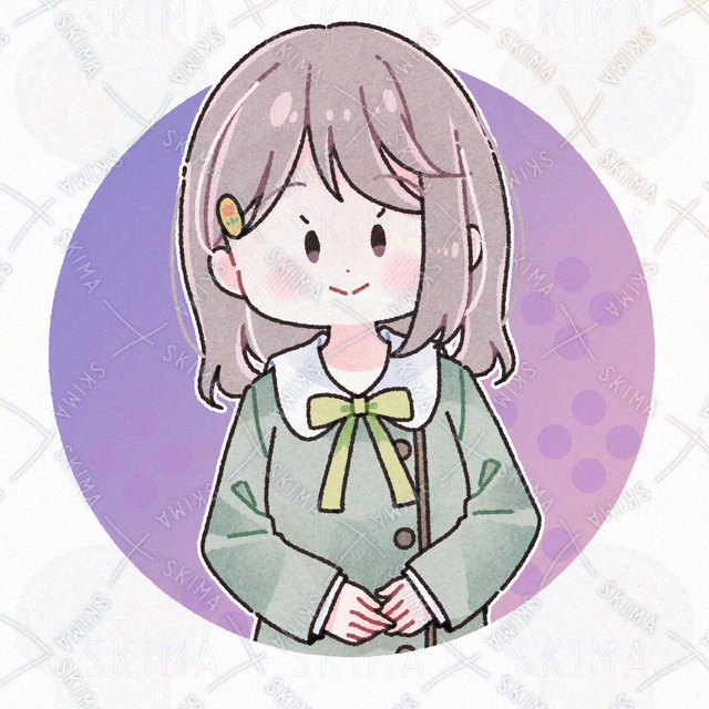 🔶ゆるっと可愛い女の子アイコンE　【SNSアイコン/TRPG】