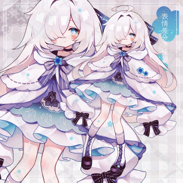 【15日までお値下げ】白ポンチョの少女