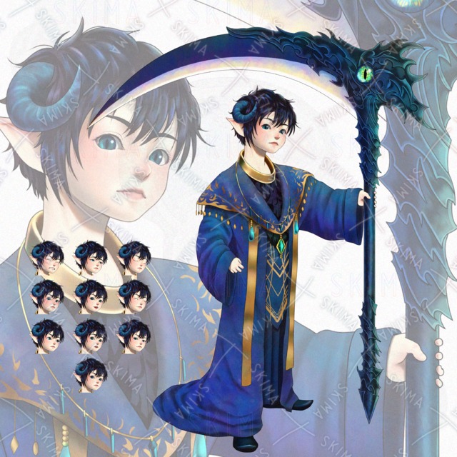 魔王　少年　鎌