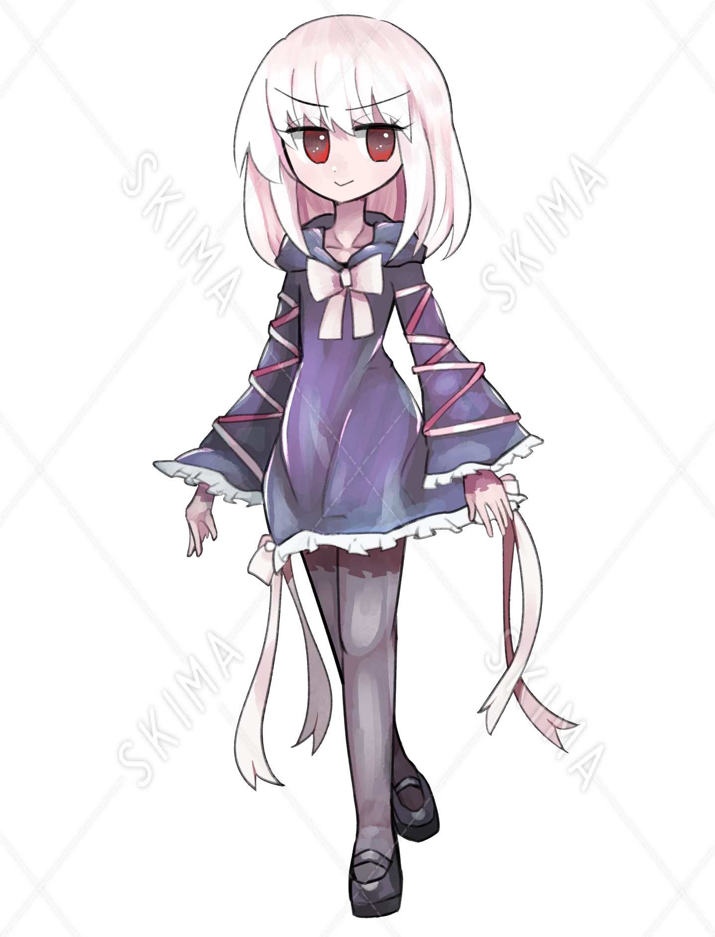 アルビノの子 表情差分10枚 スキマ スキルのオーダーメイドマーケット Skima