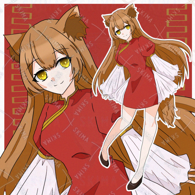 【差分10種】狐のチャイナ娘