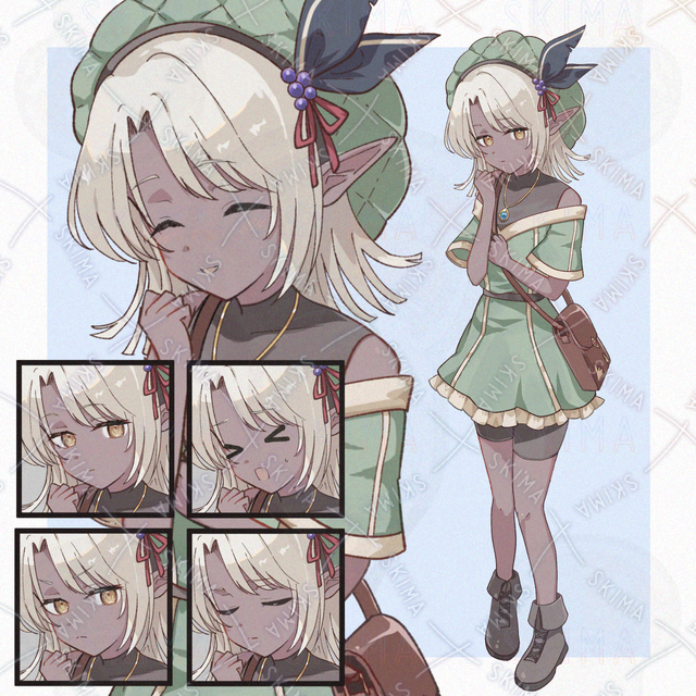 冒険者ダークエルフの少女