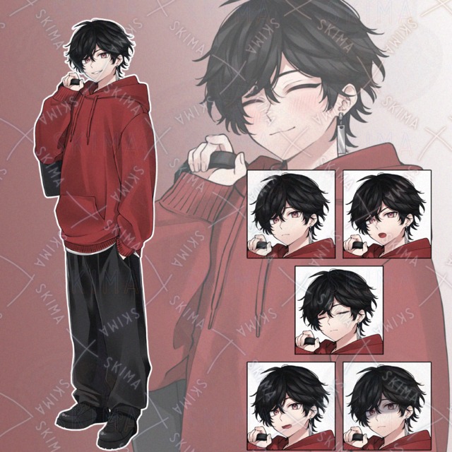 赤パーカーの男の子