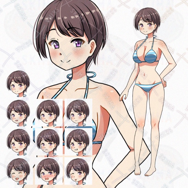 値引きセール　水着女子