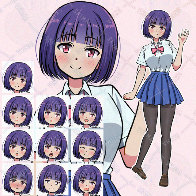 値引きセール　ボブカットの女子学生