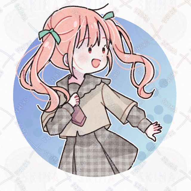 🔶ゆるっと可愛い女の子アイコン F　【SNSアイコン/TRPG】